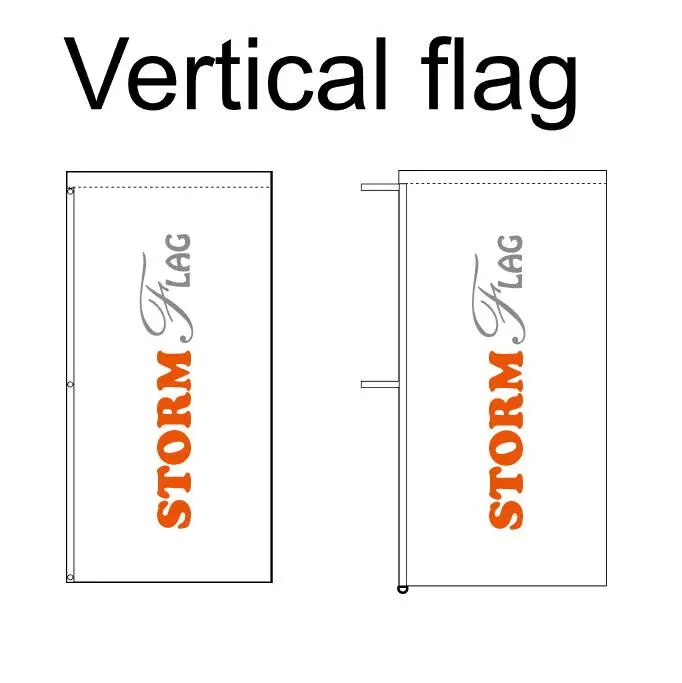 Banderas de poliéster verticales personalizadas